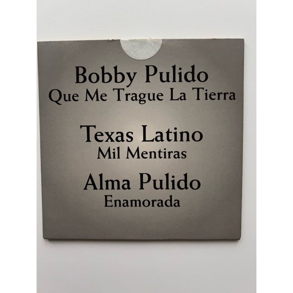 Bobby Pulido Texas Latino Alma Pulido 1998 CD Maxi Single EMI Latin Promo - Picture 1 of 3
